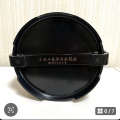 丸形3段重箱 持ち手付き　昭和レトロ　アンティーク　ヴィンテージ
の画像