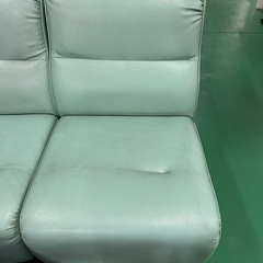 シングルソファ 1人掛け ミントグリーン 幅60cm【1点1000円】の画像