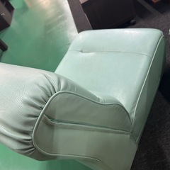 シングルソファ 1人掛け ミントグリーン 幅60cm【1点1000円】の画像