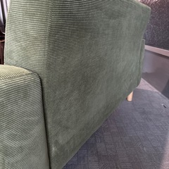 2人掛けソファ　グリーンの画像