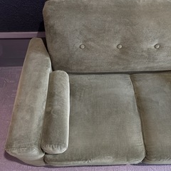 2人掛けソファ　グリーンの画像