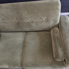 2人掛けソファ　グリーンの画像