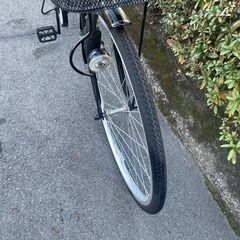 リサイクルショップどりーむ天保山店　No586 自転車　シティサイクル　２６インチ　状態綺麗です🎵　シンプルママチャリ　LEDライト付き♪の画像