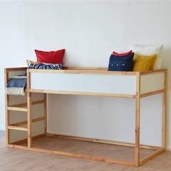 IKEA 2段ベッド　KURA 美品の画像