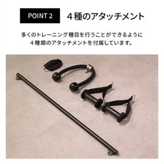 LEADING EDGE ハーフラック オプションパーツ プーリーシステム 筋力トレーニング ブラック LE-HR100OPの画像