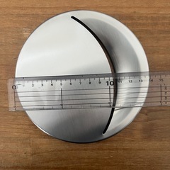 未使用ステンレス水切りかご、排水口カバーの画像