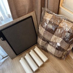 こたつ(布団付き)ヤマゼン YAMAZEN 平面パネルヒーターこたつ カジュアルタイプ 75×75cm ホワイト SFC-MD753Hの画像