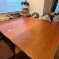‼️年内お取引き10,000→5,000に値引き‼️ 大塚家具購入大きさ変わるテーブルの画像