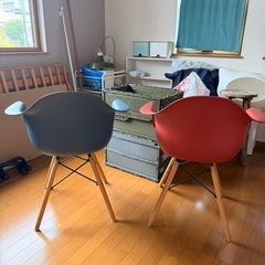 椅子二脚セット(イームズシェルチェア　リプロ)の画像