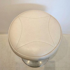 スツール　カウンターチェア　二脚セット価格！　バースツール　白　回転椅子　丸椅子の画像