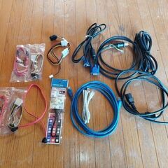 SoftBank　Air　3穴電源ケーブル　SATAケーブル　LANケーブル　VGAケーブルの画像