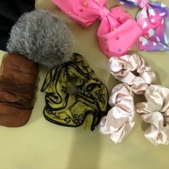 子供　リボン　シュシュ16点セットの画像