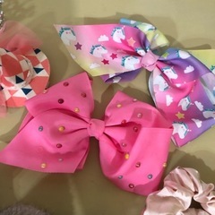 子供　リボン　シュシュ16点セットの画像