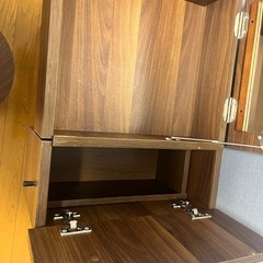 木製　ドレッサー　スツール付きの画像