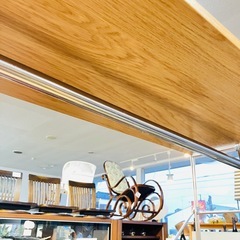 MUJI  muji 無印　無印良品　ステンレスユニットシェルフ　オーク材2段棚付きの画像