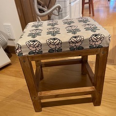 マリメッコ柄　スツール　　　ハンドメイド品の画像