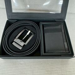 【新品未使用】 TUMI トゥミ ベルト 名刺入れ セット ブラック A1063の画像