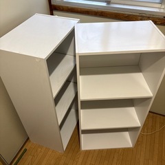 中古の押入れ収納ケース・古カラーボックスの画像