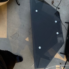 早期取引の方優先黒ガラスのテレビ台の画像