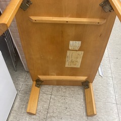 【ジモティー割引で最大15％OFF⭐️】木製　折り畳みローテーブル　座卓の画像