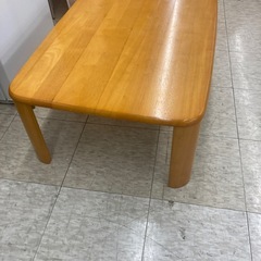 【ジモティー割引で最大15％OFF⭐️】木製　折り畳みローテーブル　座卓の画像