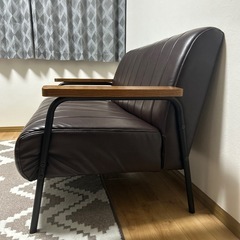 ソファ　合皮　2人掛けの画像