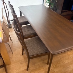 ジモティー特別価格🉐 N1241★ダイニング5点セット★テーブル★幅2000mmの画像