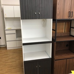 【ドリーム川西店御来店限定】☆ジモティー見たよ♪割引☆  2枚食器棚  クリーニング済み 【2125560000043534】の画像