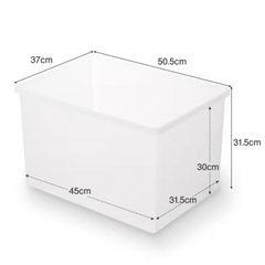 無印良品 ポリプロピレン 収納ボックス ワイド 大 7個セットの画像