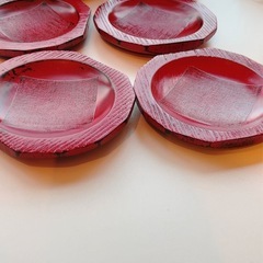 みよし漆器本舗 漆器 銘々皿 天然木製 4.5寸 角銘々皿 根来 漆塗り和菓子皿 菓子皿 小皿 取り皿 プレート 来客用 和食器 祝い の画像