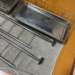 非対面　水切りラックキッチン 収納 突っ張り棒の画像