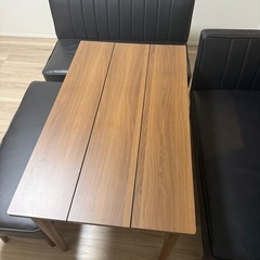 ソファダイニング4点セット【明日まで／無料／EVあり】の画像