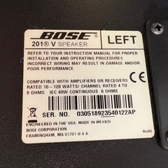BOSEスピーカー　201V/301Vの画像
