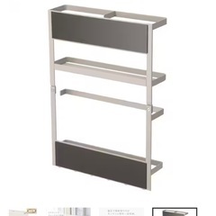 ニトリ　冷蔵庫　サイドラック　マグネット　ホワイトの画像