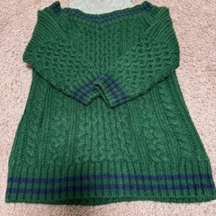 【MURUA】ルーズオフショルダーニットワンピースの画像