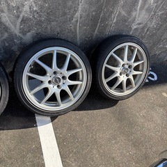 ダンロップタイヤ　シュナイダーホイール　17インチの画像