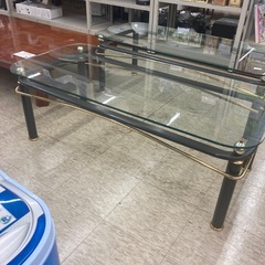 【ジモティー割引で最大15％OFF⭐️】ガラステーブル　ローテーブルの画像