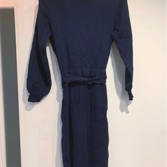 【not対面】GLACIER リブニットワンピース　Lサイズの画像