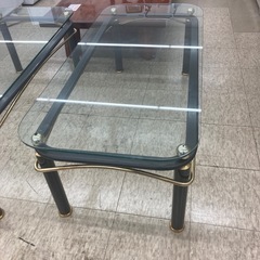 【ジモティー割引で最大15％OFF⭐️】ガラステーブル　ローテーブルの画像