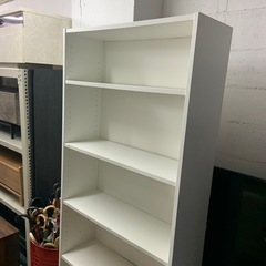 本棚　収納棚　ホワイトの画像