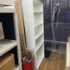 本棚　収納棚　ホワイトの画像