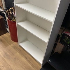 本棚　収納棚　ホワイトの画像