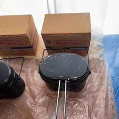 キャンプ　ハンゴウ　新品1個、中古1個の画像