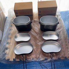 キャンプ　ハンゴウ　新品1個、中古1個の画像