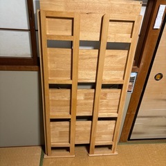 折りたたみ機能本棚　　美品の画像
