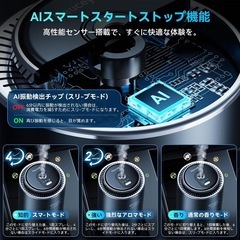 お話し中【✨新品✨】アロマディフューザー 車　芳香剤　フレグランス　ホワイトムクス　消臭の画像