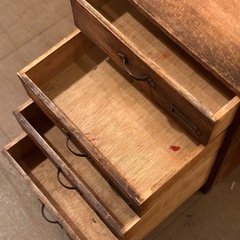 木製 4段 引き出し 小引き出し 収納家具 書類収納 wooden 4 drawer chest small storage cabinet の画像