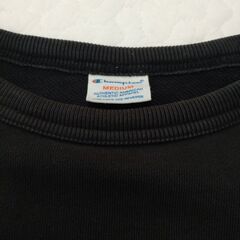 Champion ブラック スウェット Mの画像