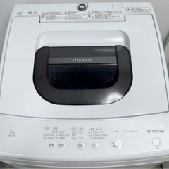 (送料無料) 2022年 極美品 洗濯機 HITACHI 浸透洗浄 エアジェット乾燥 部屋干しコース ②の画像