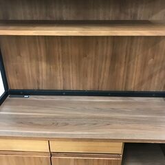 ＼家具＊家電のお店／【ｼﾞｬﾝｸﾞﾙｼﾞｬﾝｸﾞﾙ石川金沢店】食器棚 木目調/茶   W(幅)122×D(奥行き)46×H(高さ)192cmの画像